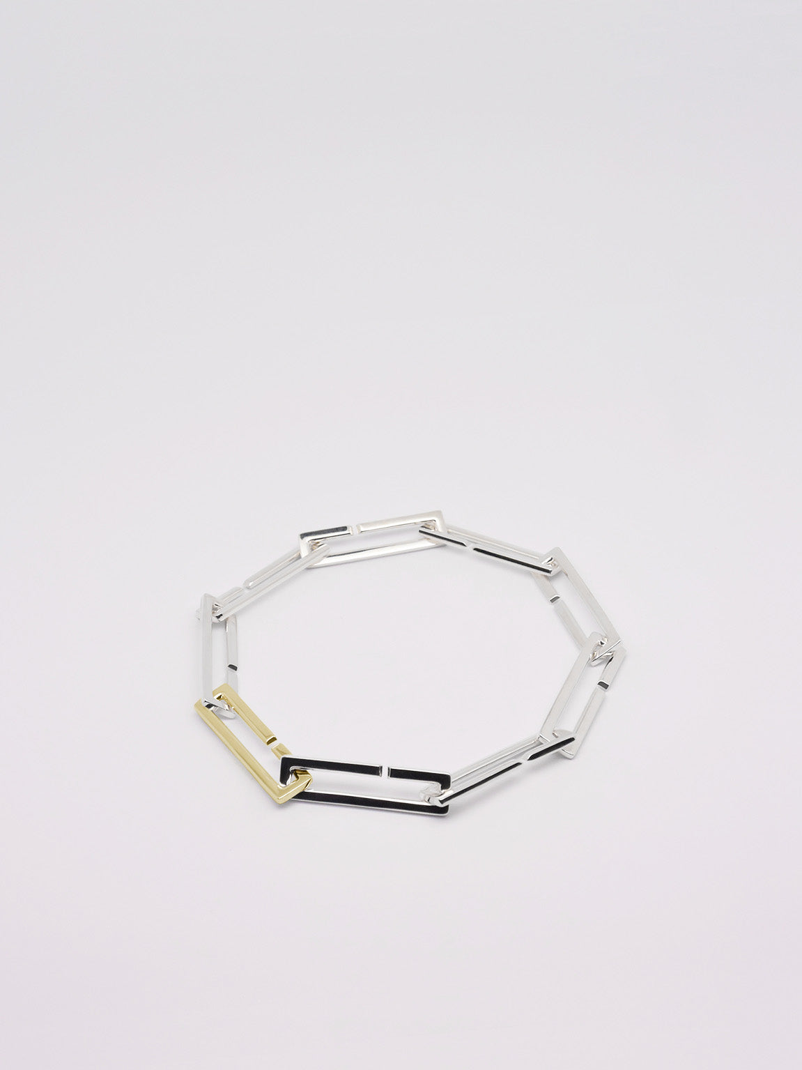 Lambda square bracelet + 1 gold piece