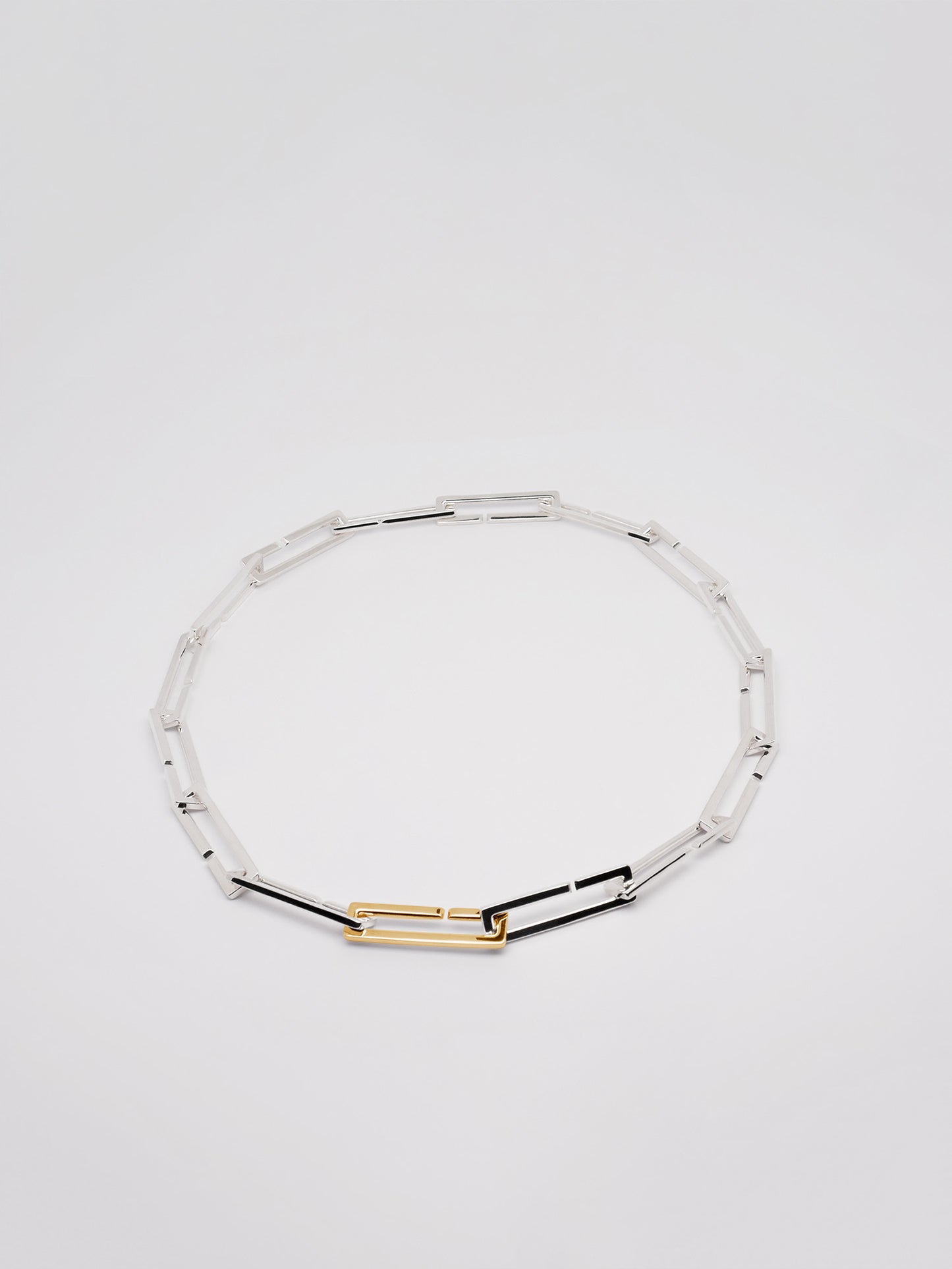 Collier Lambda square avec 1 pièce en or