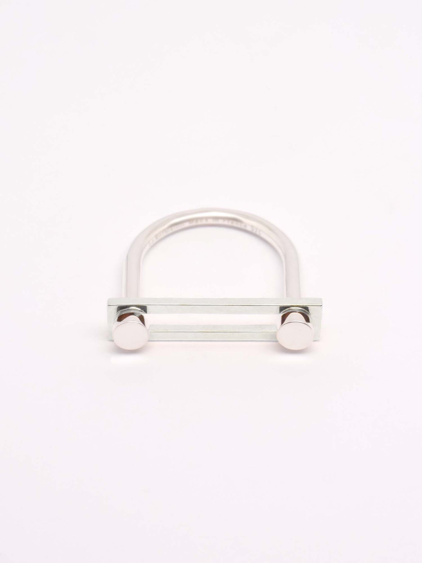 Phi ring - silver square