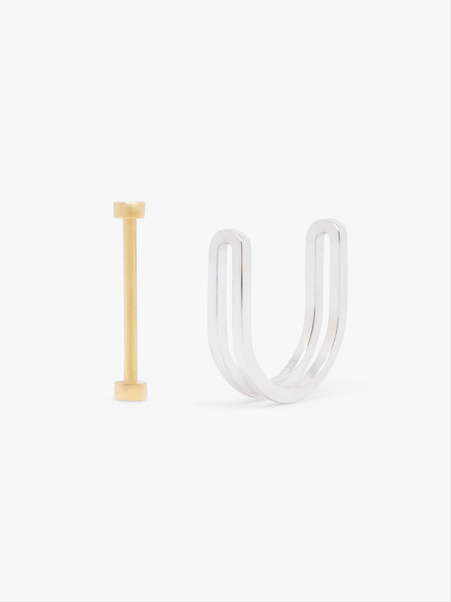 Psi ring - yellow gold bar