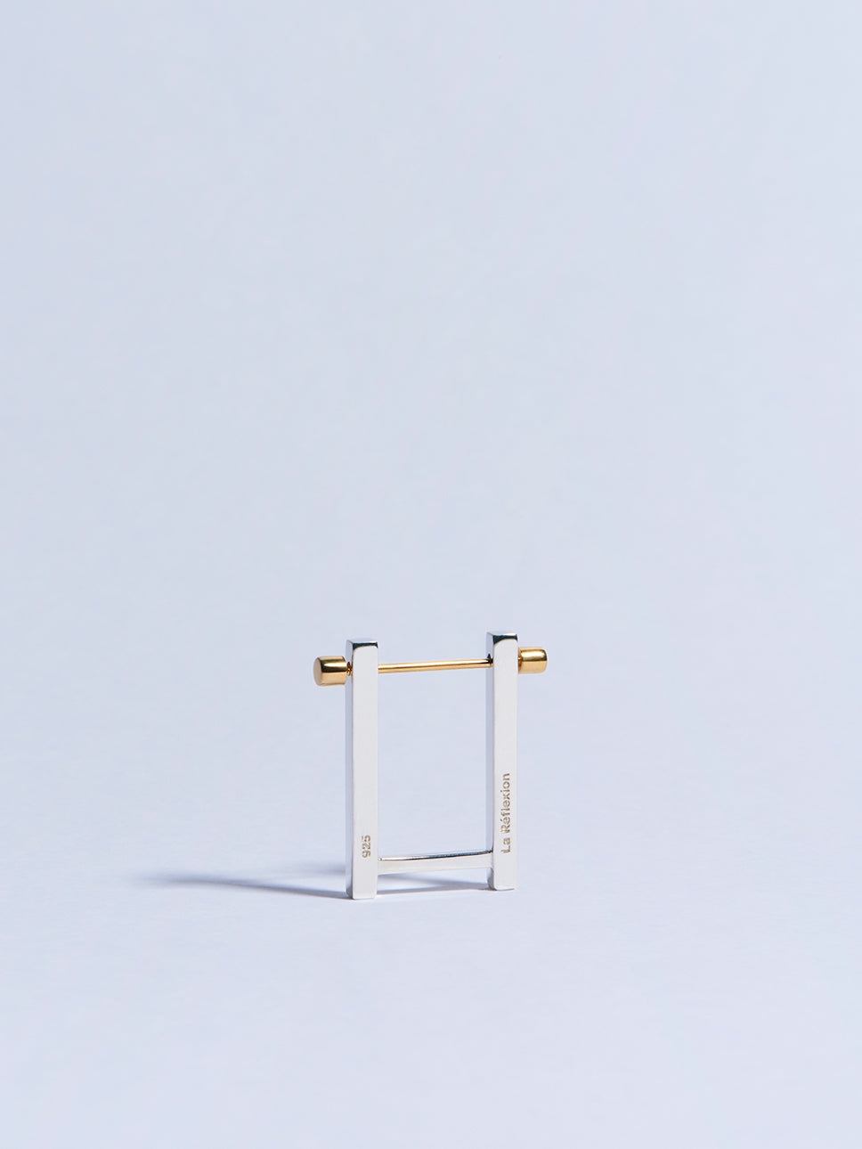 18k yellow gold screw piercing earrings made in france