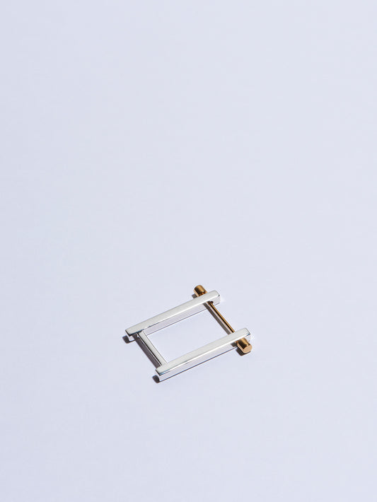 18k yellow gold screw piercing earrings made in france