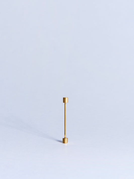 18k yellow gold circle screw piercing earring