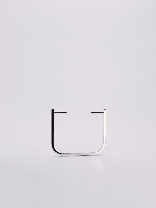silver square bangle bracelet