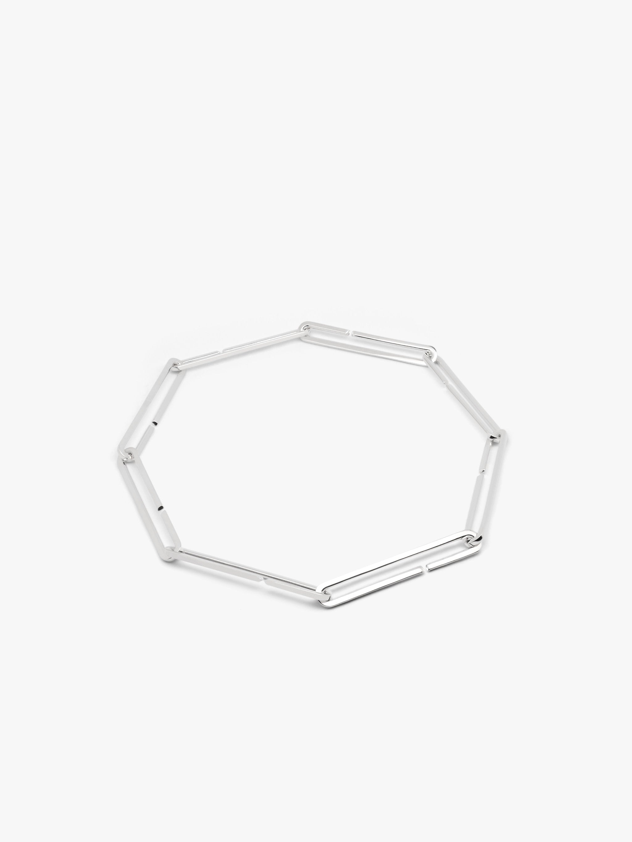 Lambda circle necklace long