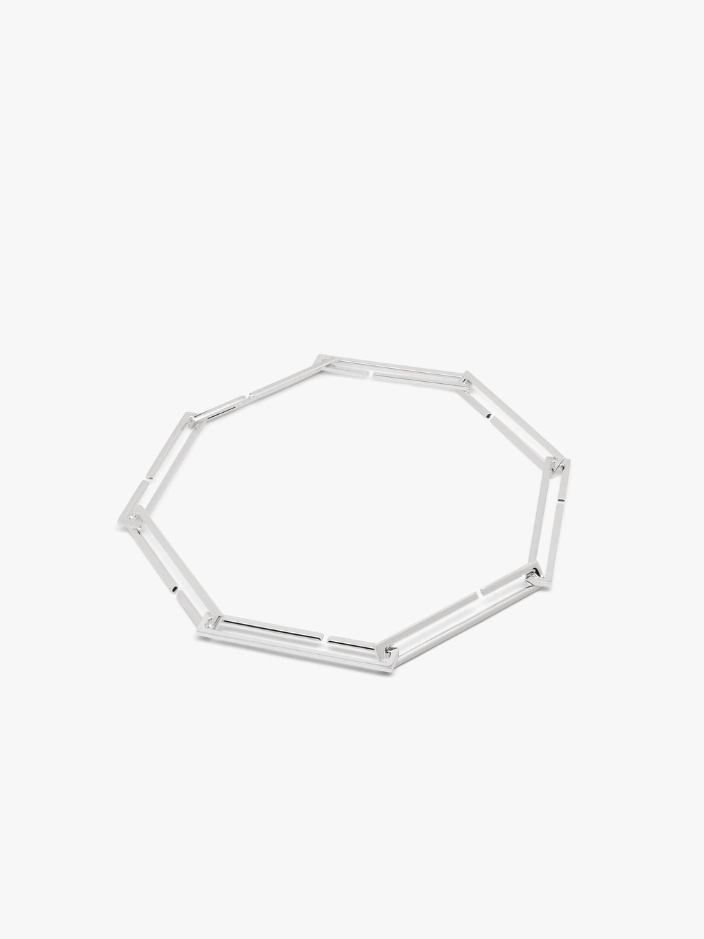 Lambda square necklace long