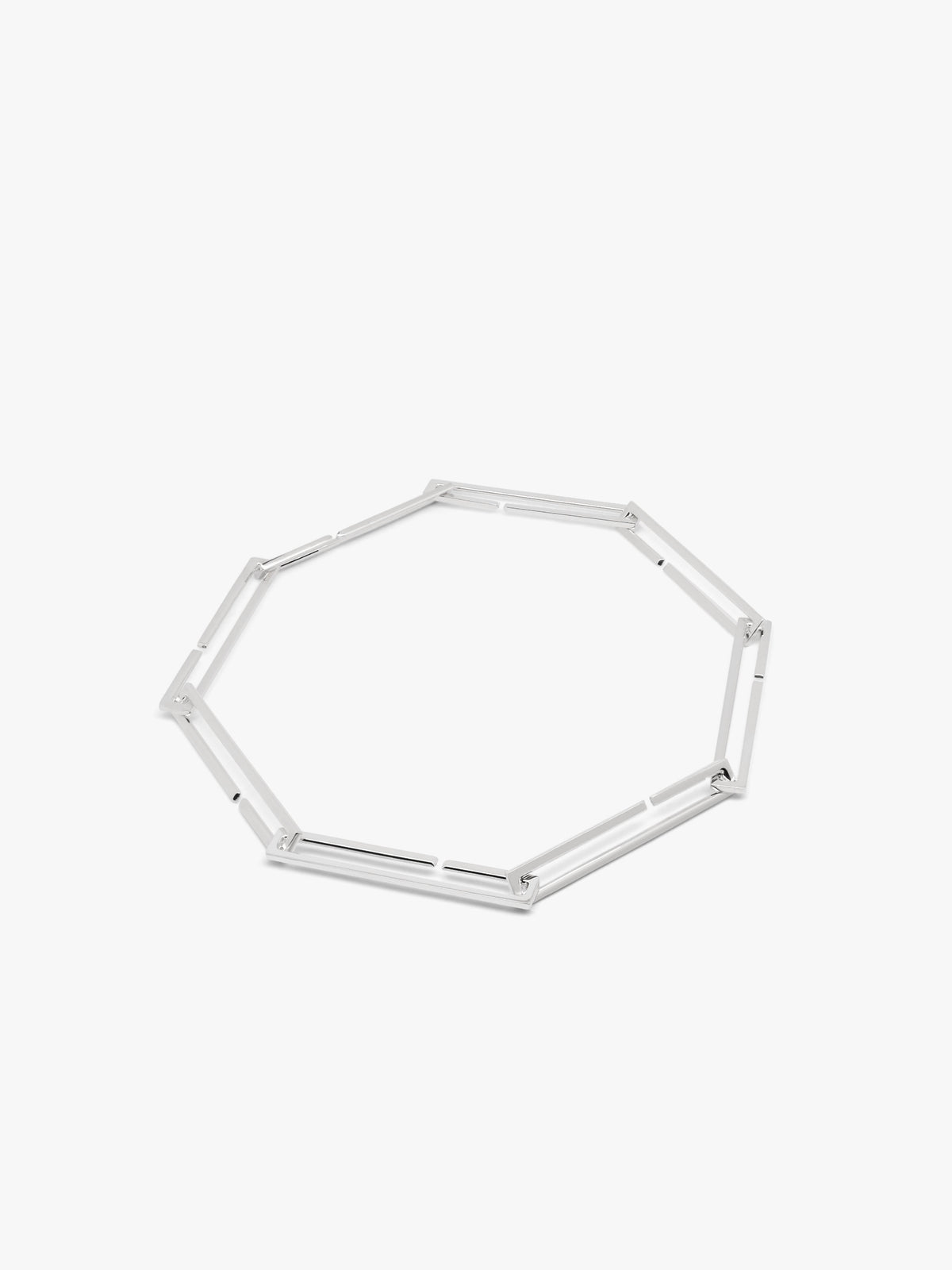 Lambda square necklace long