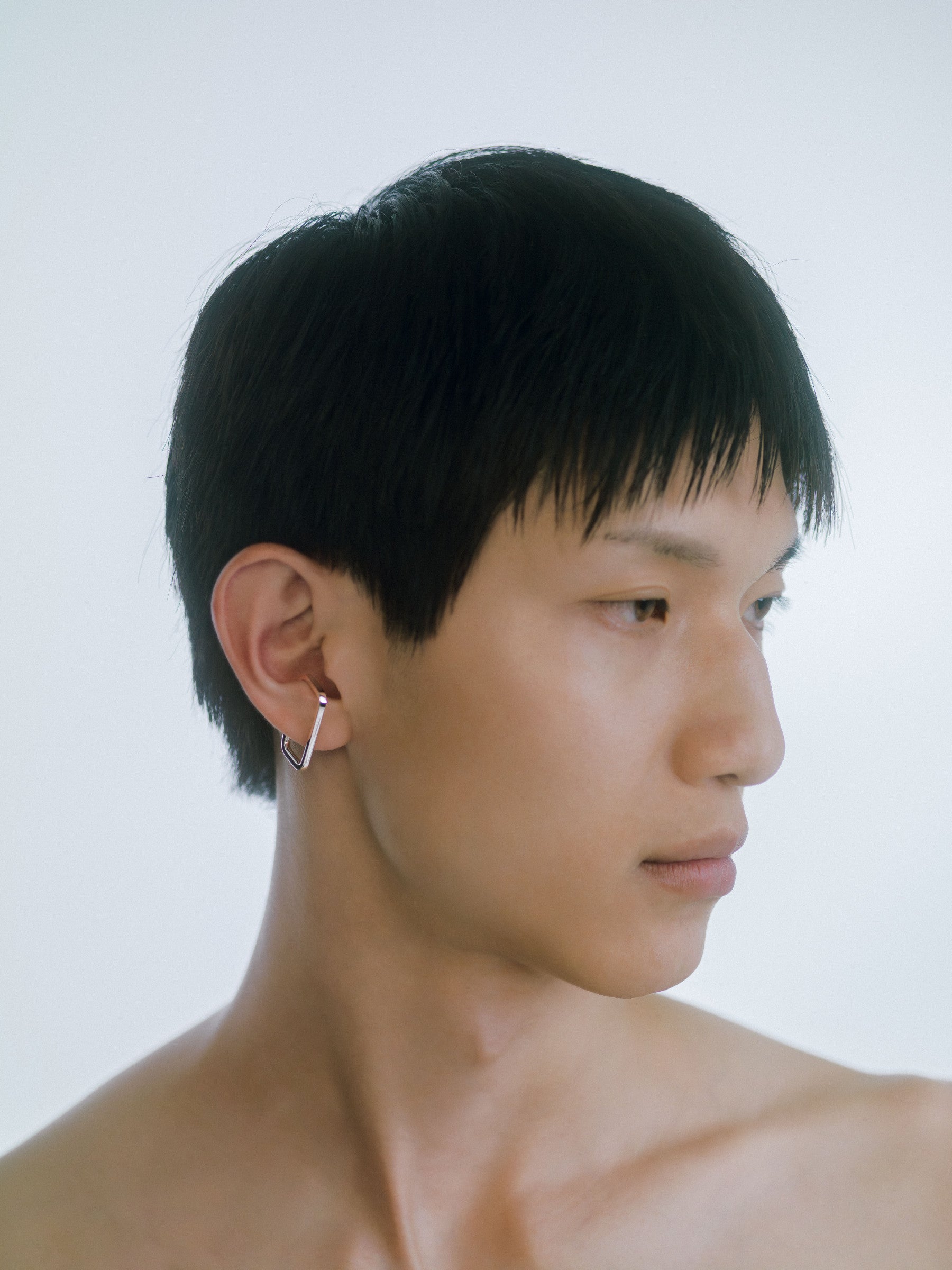 Tau square ear cuff