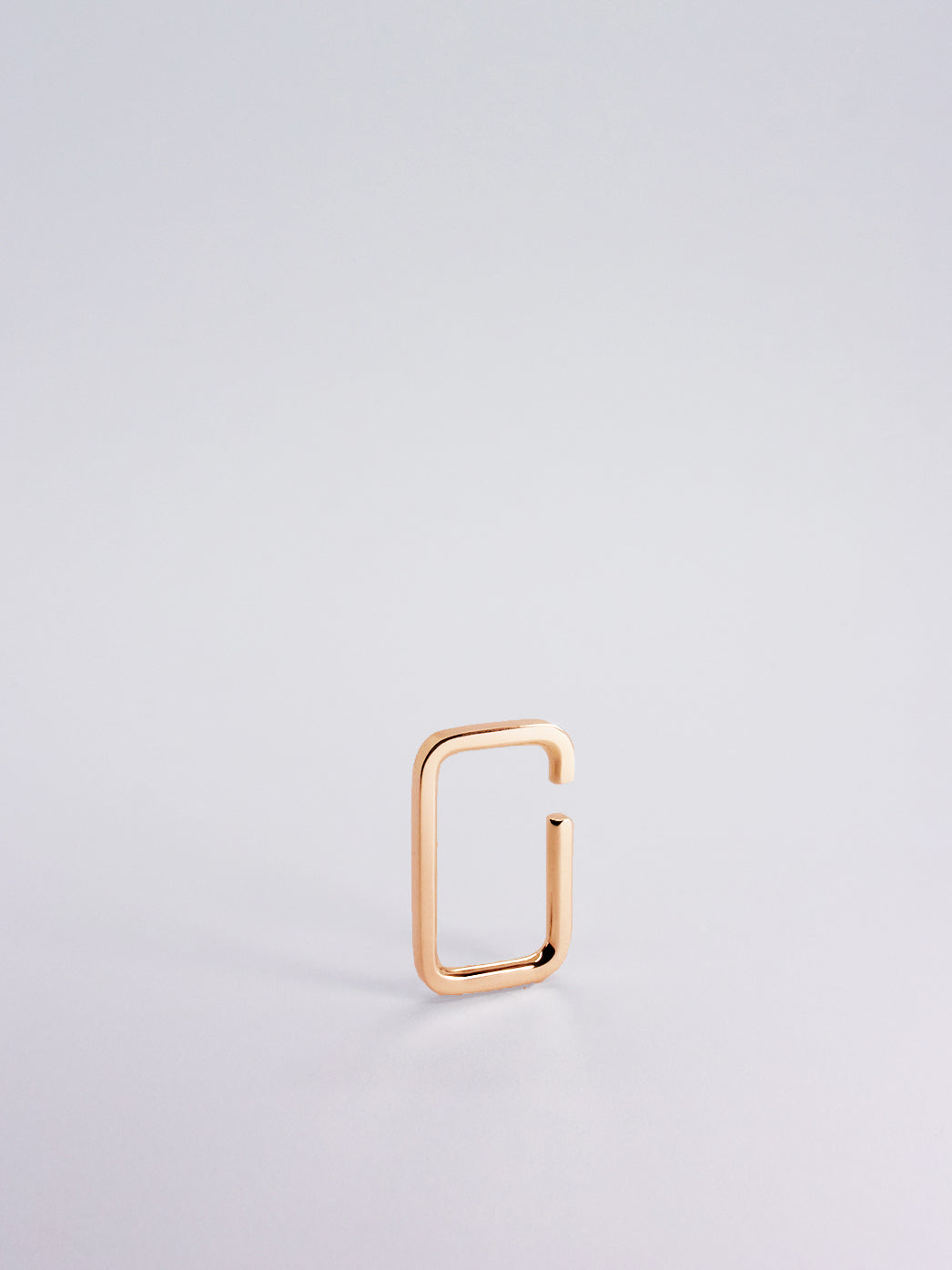 Tau square ear cuff - 18K yellow gold