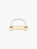 Phi ring - yellow gold square