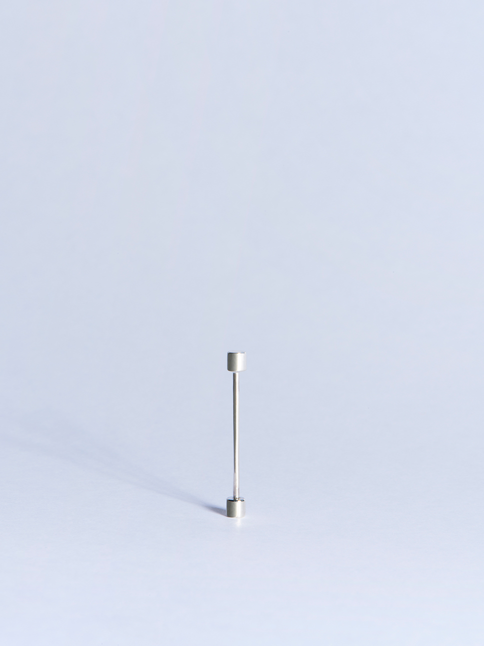 18k white gold circle screw piercing earring
