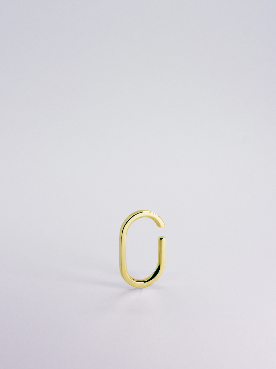 18k yellow gold ear cuff made in france